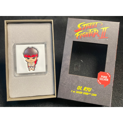 Street Fighter™ – Ryu 1oz Silver Chibi® Coin