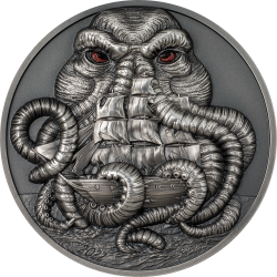 2022 $20 H.P. Lovecraft Cthulhu 3 oz. Silver Ultra High Relief 