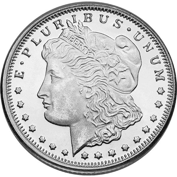 SILVER ROUNDS FRACTIONAL 1/4 OZ SILVER ROUND MORGAN