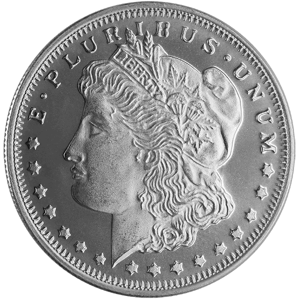 SILVER ROUNDS FRACTIONAL 1/2 OZ SILVER ROUND MORGAN