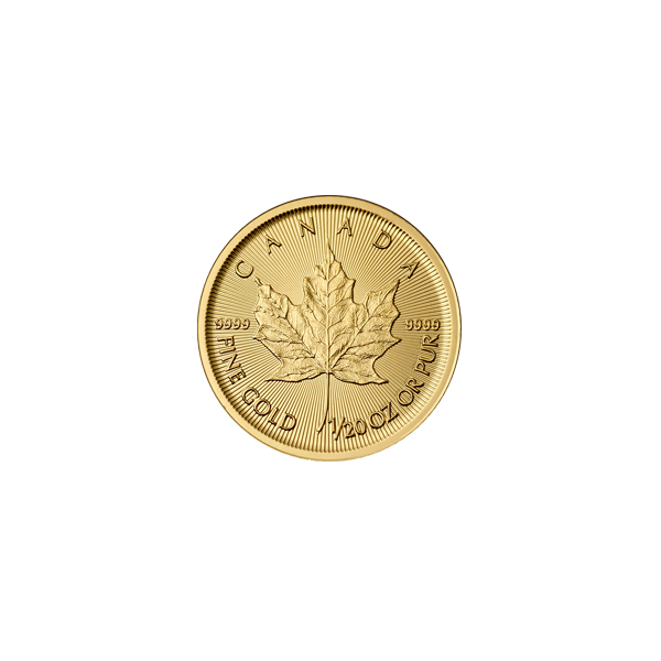CANADIAN GOLD 1/20 OZ CANADIAN GOLD MAPLE LEAF