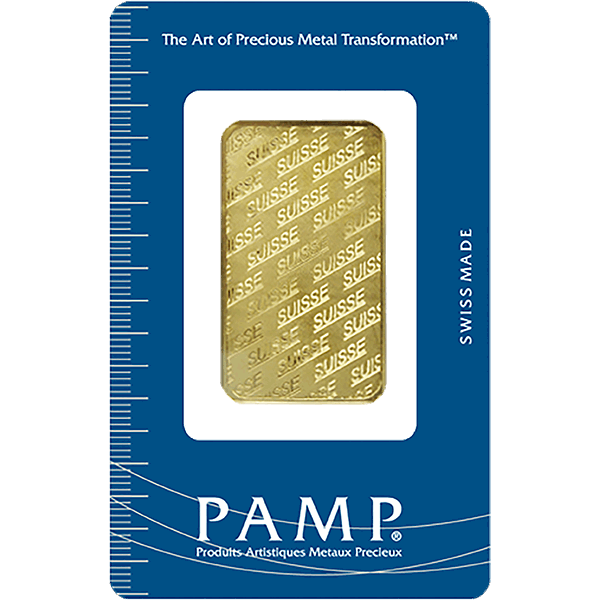 1 OZ GOLD BAR PAMP .9999 FINE