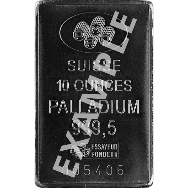 PALLADIUM BARS 10 OZ 10 OZ PALLADIUM BAR