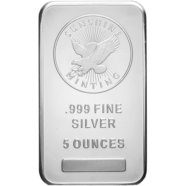 5 OZ SUNSHINE SILVER BAR