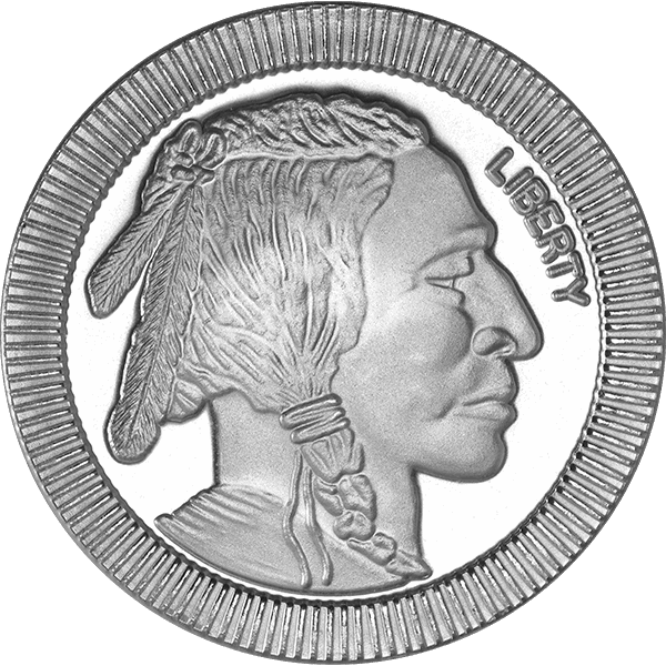 1 OZ SILVER ROUND BUFFALO STACKABLE