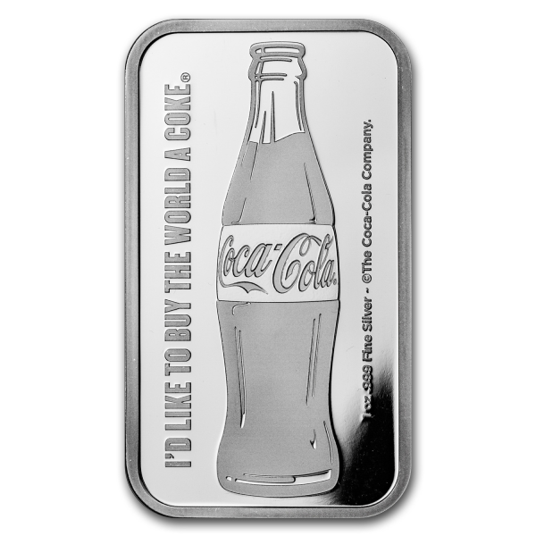 SILVER BARS 1 OZ 1 OZ SILVER BAR COCA COLA