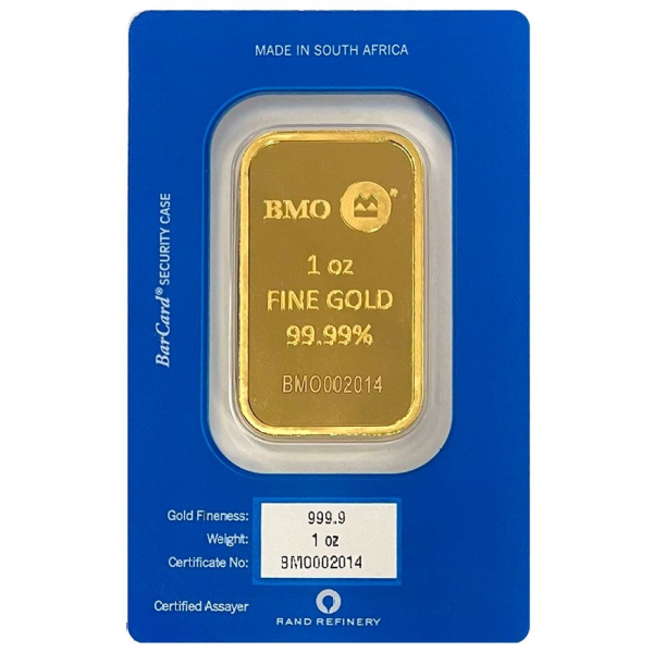 GOLD BARS 1 OZ 1 OZ GOLD BAR BANK OF MONTREAL