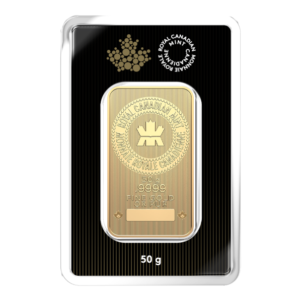50 GRAM GOLD BAR RCM