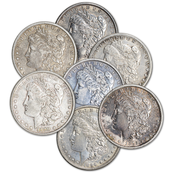 SILVER DOLLARS AMERICAN SILVER MORGAN $ EXTRA FINE DETAILS