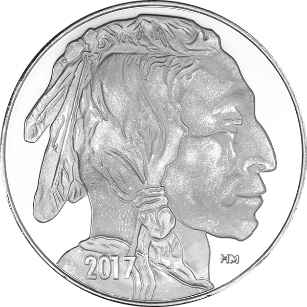 SILVER ROUNDS 1 OZ 1 OZ SILVER ROUND BUFFALO HIGHLAND MINT