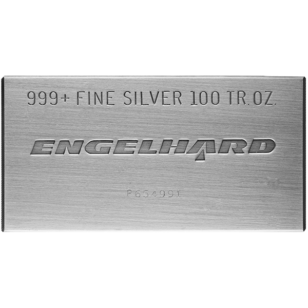 SILVER BARS 100 OZ 100 OZ SILVER BAR ENGELHARD