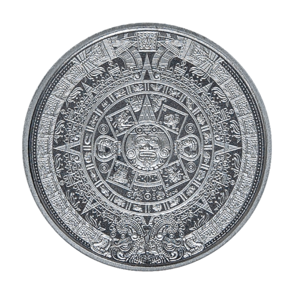 1/10 OZ SILVER ROUND AZTEC CALENDAR
